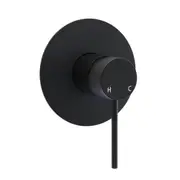 Matt Black Round Lead Free Healthy Shower Hot Cold Mixer Ceramic Cartridge Sprindle
