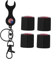 Anneome 5pcs American Flag Tire Valve Stem Caps Durable Tire Caps for Cars Trucks Suvs and Bikes Dust Covers and Leak Prevention