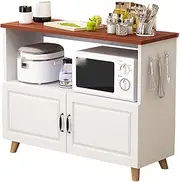 CUPKEE Kitchen Storage Cabinet, Bakers Rack with Storage, Bakers Rack, Pantry Cabinet, for Dining Room, Living Room,Microwave Cabinet,D