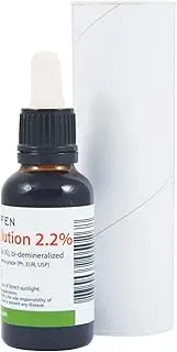 2.2% Lugol's Iodine Solution (1 Fl Oz - 30 ml), Pharmaceutical Grade, Lugols Solution Made with Iodine and Potassium Iodide. Heiltropfen®