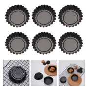 6 PCS Egg Tart Molds for Baking Pie Tin Cake Premium Quick to Demould