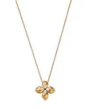 Roberto Coin 18K Yellow Gold Love in Verona Diamond Flower Pendant Necklace, 16-17 - Exclusive