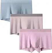 [Maiyifu-GJ] 3 Pack Mens Moisture-Wicking Boxer Briefs Soft Breathable Underwear Trunks Lightweight Comfortable Underpants, Color23, Large, Color23, Large