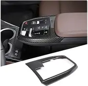 DIYUCAR ABS Carbon Fibre Car Centre Console Shift Gear Panel Frame Cover Trim Sticker for B-M-W X1 IX1 U10 U11 2023-2024 Interior Accessories