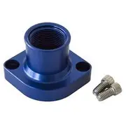 Aeroflow Billet Thermostat Housing - Blue, AF64-2021