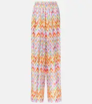 [Missoni] Missoni Zigzag wide-leg pants AU 14 multicoloured