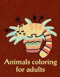 在飛比找博客來優惠-Animals Coloring For Adults: A