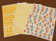 Creative Memories Mixed lot of 3 MINI Classy, Sassy ABC/123 Stickers , yellows
