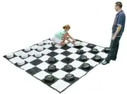 Garden Games Giant Draughts / Checkers Set (24 pieces without board) (UK)