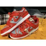 聯名OFF-WHITE X NIKE DUNK LOW LTHR OW 紅 板 籃球 CT0856-600 慢跑鞋