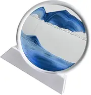 GARVALON 3D Picture Quicksand Ornament Home Decor for Living Room Office Safe Glass Frame