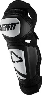 Leatt 3.0 EXT Knee and Shin Protectors, black-white, Size S M Black White