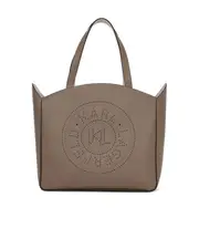 large K/Circle perforated-design tote bag One size brown
