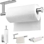 MGahyi Wall Mount Paper Towel Holder, 13.2" Stainless Steel Rack, Silver