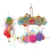 Parakeet Cage Accessories Parakeet Bird Toy Chewing Shredder Toys