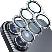 Giftorld [3 Pack Camera Lens Protector for iPhone 16/16 Plus,9H Tempered Glass,Anti-Scratch,Case Friendly,Night Circle,No-Bubble HD Clarity,Full Cover