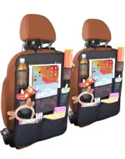 MONKONAR 2 Pack Car Seat Back Organizer with 8 Storage Pockets