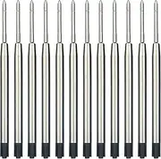 Onwon 30 Pieces Replaceable Ballpoint Pen Refills 1.0mm Medium Point Metal Refill Smooth Writing Ball Point Pen Refills Metal Ballpoint Pen Refills 1.0mm Medium Black Ink