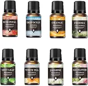 Water Soluble Assential Oil - Pure Assential Oil Blends, Aromatherapy Set | 10ml Natural Diffuser Scents, Organic Fragrance Collection, Gift Set Home Use