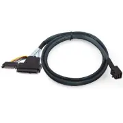 12G Internal Mini SAS HD SFF-8643 to U.2 SFF-8639 NVMe SSD Cable with 15 pin ...