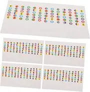 UPKOCH Beginner Guitar Fretboard Stickers 5pcs Set Kalimba Notes and Violin Fret Tags for Practice