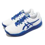 ASICS 網球鞋 GEL-RESOLUTION 8 CLAY 男鞋 白 藍 抓地 紅土專用款 亞瑟膠 亞瑟士 1041A346960