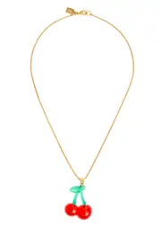Crystal Haze Pop The Cherry 18kt Gold-plated Necklace - Red ONE SIZE