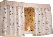 Thicken Bunk Bed Curtains with Encrypted Gauze Curtains Metal Ring Punching Loft Bed Curtains Available in All Seasons Top Bunk Bed Canopy School(Curtain*3+Shelf,1.35M_Dog)