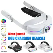 With 8000mah Battery For Meta Oculus Quest 3 Headset VR Elite Head Strap Band