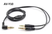 2ft Right-Angle 3.5mm Stereo Plug to 3.5mm & 2.5mm Stereo Audio Splitter Cable