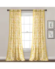 Lush Decor Emma Textured Jacobean Window Curtain