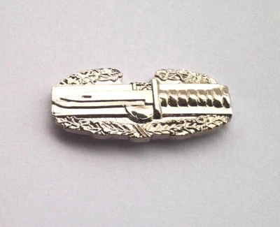 COMBAT ACTION BADGE CAB (SMALL 7/8" ) US ARMY SILVER Military Hat Pin 14455 HO