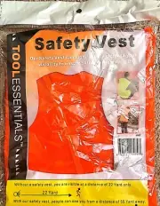 Tool Essentials Flourescent Mesh Safety Vest - (PACK OF 3)