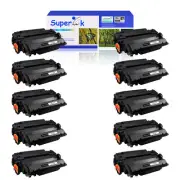 10PK CE255A Toner for HP 55A 500 Enterprise MFP M525c M525f M525dn P3015 P3016