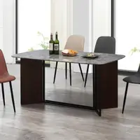 在飛比找momo購物網優惠-【MUNA 家居】奧力佛5.3尺岩板餐桌/不含椅(餐桌 桌子