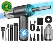 Compressed Air Vacuum,4 in 1 Air Duster Computer Mini Vacuum Cleaner, 160000RPM