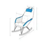 Upholstered High-Back Rocker Custom Covers