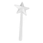 HB (White)Salt And Pepper Shaker Wand ABS 3 Holes Refillable Spice