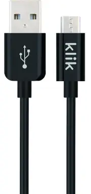 Klik 1.2m Micro USB Cable - Black