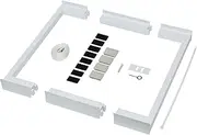 CARE+PROTECT Universal Stacking Set for Washing Machines and Dryers, Depth 55 to 62 cm, Space-Saving, Tilt-Proof, Easy to Install, White