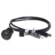 Aerpro Dual USB Charge/Data Socket Replacement Cigarette Lighter Socket Mount - APUSBD55