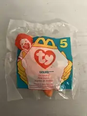 GOLDIE MINI TY BEAN BAG PLUSH MCDONALDS TOY (NEW SEALED BAG )