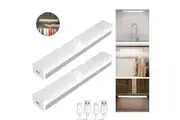 2PCS 21CM WHITE 14LED Under Cabinet Light Induction Light Motion Sensor Cupboard Light