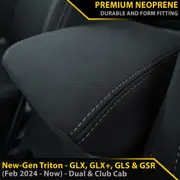 Mitsubishi New-Gen Triton - GP6 Premium Neoprene Console Lid Cover (Available)