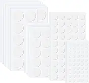 uxcell Double Sided Adhesive Dots, 400 Pack Clear Sticky Tack Round Mounting Putty Removable Adhesive Poster Tacky Putty for Wall Hanging