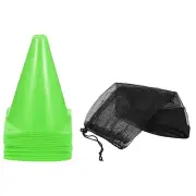 15Pcs 7" Plastic Soccer Cones Training Field Markers for Football Sports Green