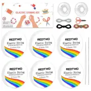 11 Rolls Elastic Bracelet String 0.4mm,0.5mm,0.6mm,0.7mm,0.8mm,1mm Crystal Cl...