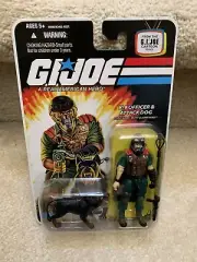 G.I. Joe 3.75” 25th Anniv Cartoon K-9 Officer & Dog MUTT & JUNKYARD NONMINT