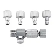 ,Airbrush Quick Release,Airbrush Accessories,Quick Release Airbrush Disconnect Adapter Silver