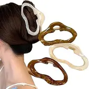 3 Pack Large Hair Claw Clips for Women Girls Fashion Cloud Shaped Jaw Hair Clips Strong Hold Hair Barrettes Non-Slip Hair Clips Hair Accessories (Colorful)